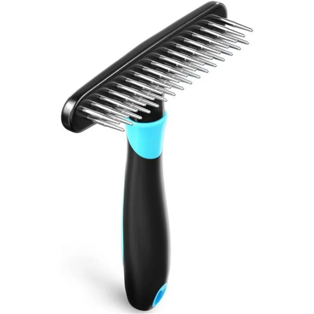 Dog rake deshedding dematting Brush Comb - Undercoat rake for Dogs, Cats, matted